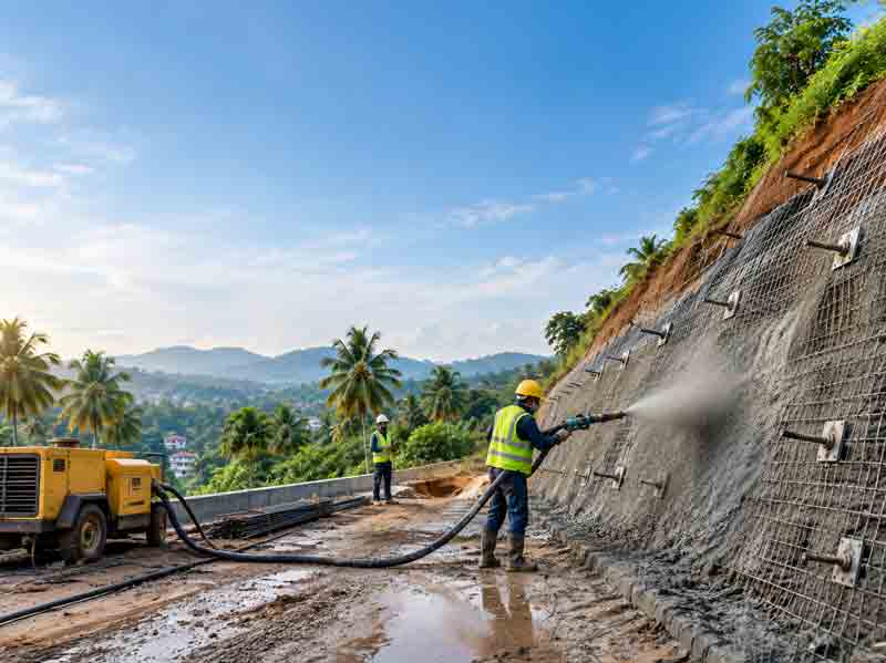 Soil Nailing and Shotcrete in Kerala: Slope Stabilisation Explained